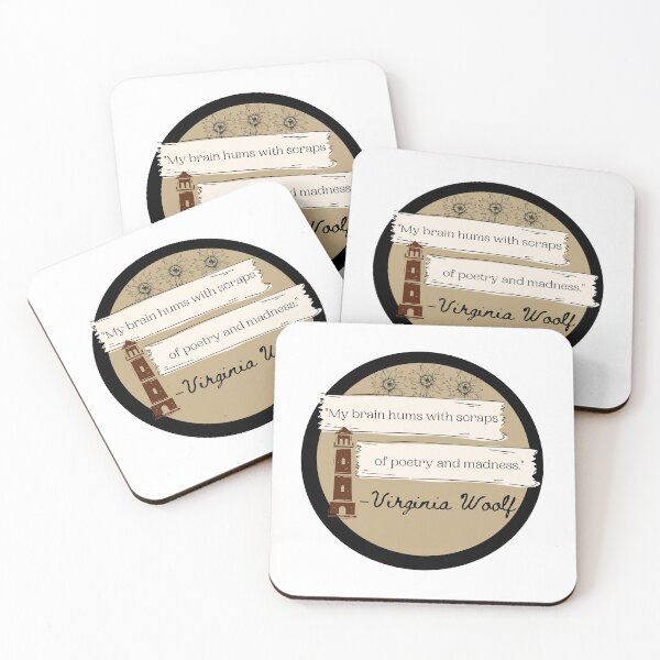 Item preview, Virginia Woolf sticker designed and sold by Miranda Williams.