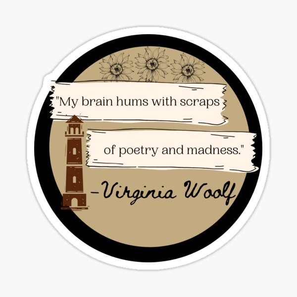 Virginia Woolf sticker Sticker