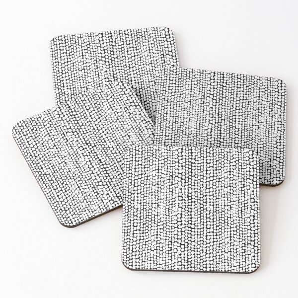 Item preview, Blotchy Spots Pattern 170820 - White on Black designed and sold by Artberry.