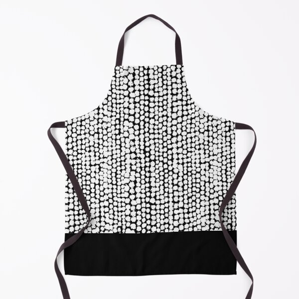 Item preview, Blotchy Spots Pattern 170820 - White on Black designed and sold by Artberry.