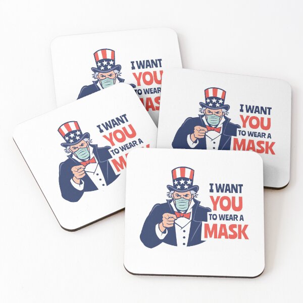 Item preview, Uncle Sam I Want You to Wear a Mask 4th of July 2020 designed and sold by The Junto Shop.
