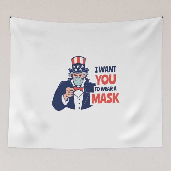 Item preview, Uncle Sam I Want You to Wear a Mask 4th of July 2020 designed and sold by The Junto Shop.