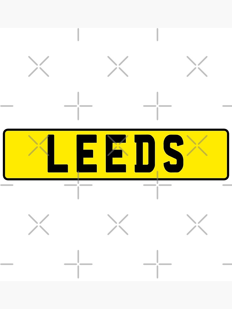 "Leeds Number Plate" Poster by oliverkunovski Redbubble