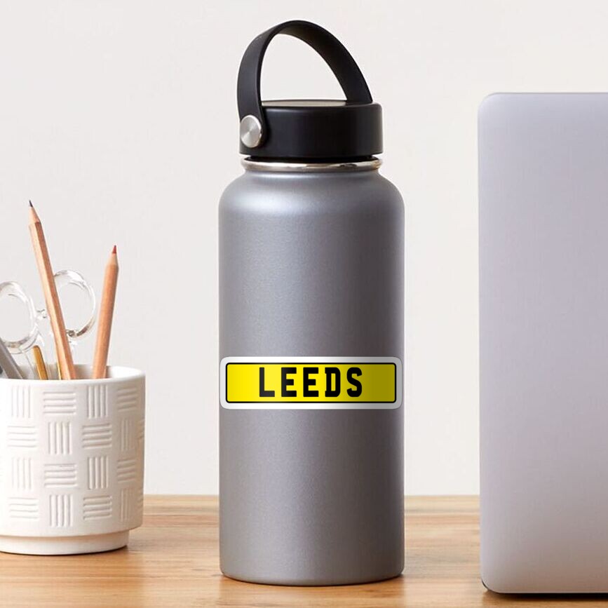 "Leeds Number Plate" Sticker for Sale by oliverkunovski Redbubble