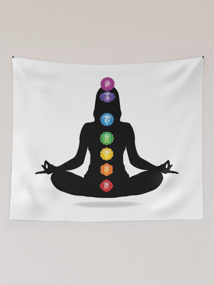 Chakra cheap meditation tapestry