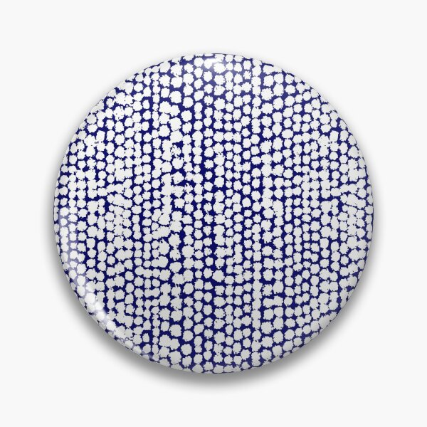 Item preview, Blotchy Spots Pattern 170820 - White on Dark Blue designed and sold by Artberry.