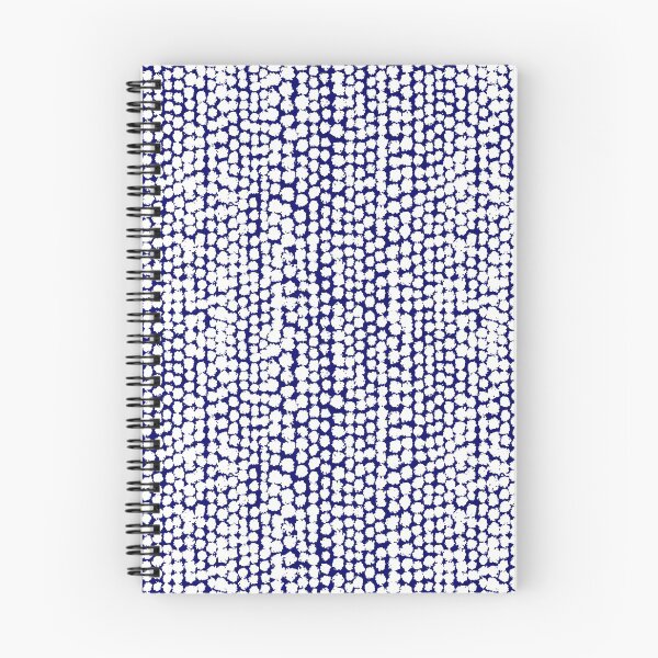 Item preview, Blotchy Spots Pattern 170820 - White on Dark Blue designed and sold by Artberry.