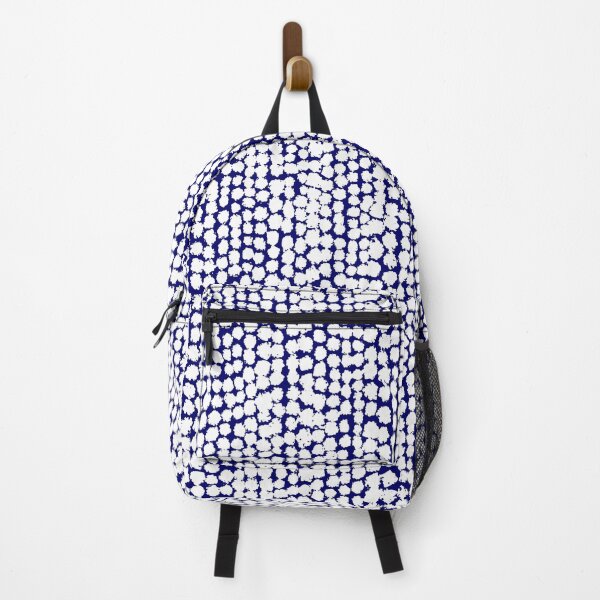 Item preview, Blotchy Spots Pattern 170820 - White on Dark Blue designed and sold by Artberry.