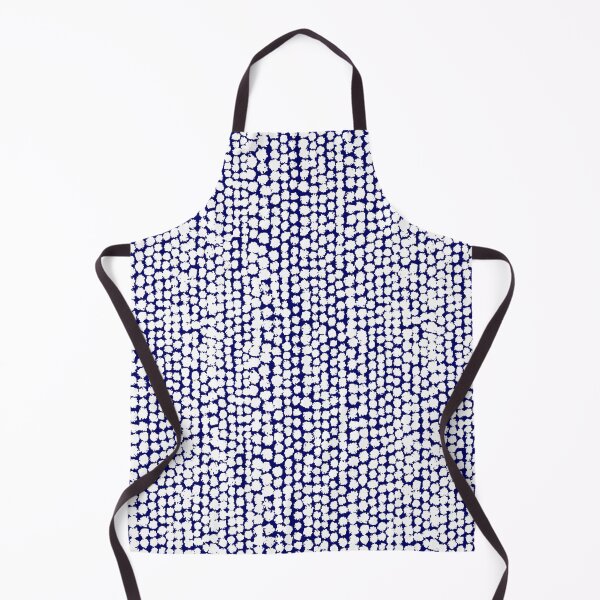 Item preview, Blotchy Spots Pattern 170820 - White on Dark Blue designed and sold by Artberry.