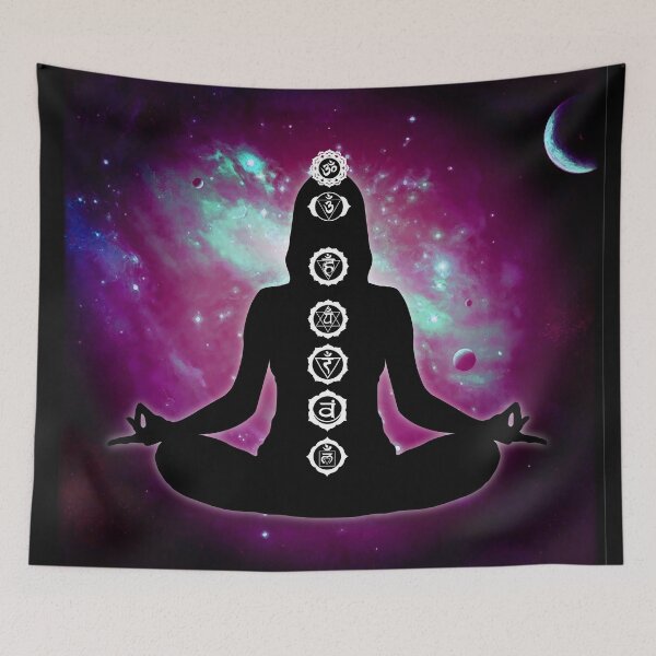 Item preview, 7 Chakra Female Silhouette - Universe 66 designed and sold by chakraplaza.