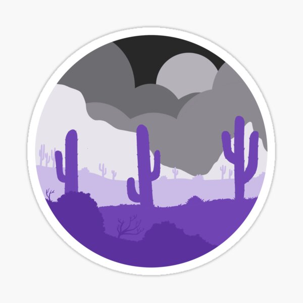 "subtle" asexual flag Sticker