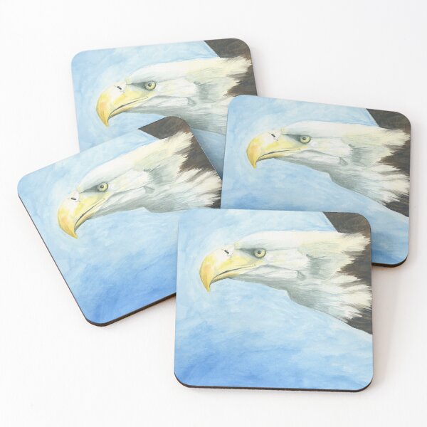 Item preview, Closeup of bald eagle in flight designed and sold by ChrisKrantzArt.