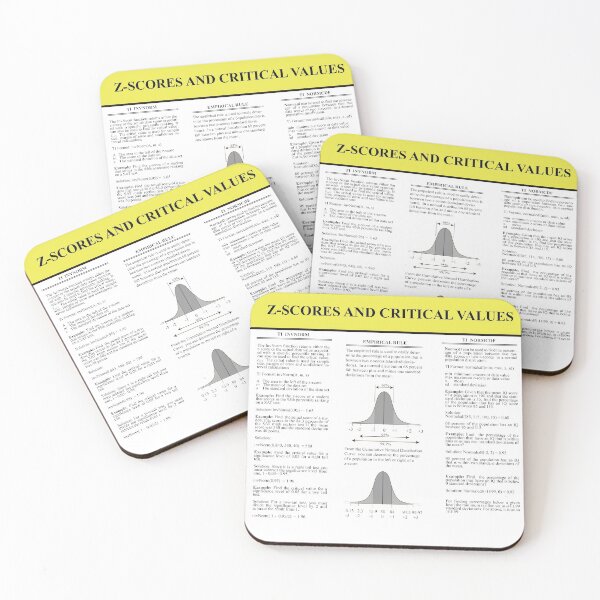 Item preview, Z Scores and Critical Values: The StatisticsMatrix at  Redbubble, 2020 designed and sold by Mark Stansberry.