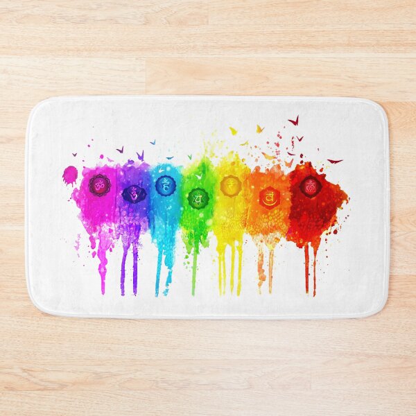 Item preview, 7 Chakra Watercolors With Symbols - HWBG designed and sold by chakraplaza.