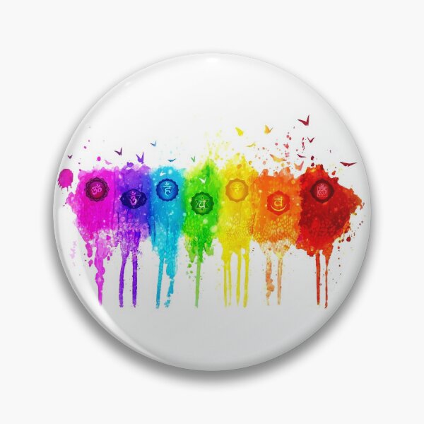 Item preview, 7 Chakra Watercolors With Symbols - HWBG designed and sold by chakraplaza.