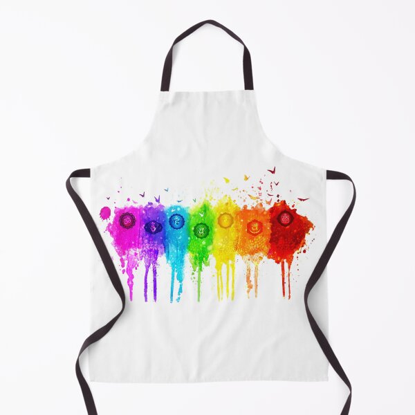 Item preview, 7 Chakra Watercolors With Symbols - HWBG designed and sold by chakraplaza.