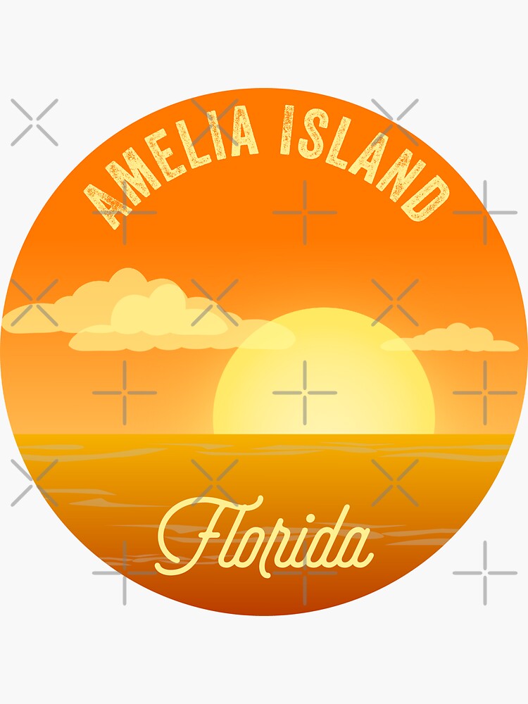"Amelia Island, Florida" Sticker by InvestingRoad Redbubble
