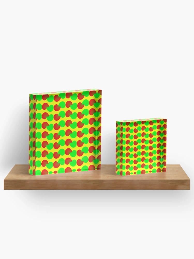 Thumbnail 3 of 5, Acrylic Block, Color Pattern | Colorful Pattern | Cool Color Patterns | Patterns Colorful | Colorful Pattern Design 4 designed and sold by Dream Wear.