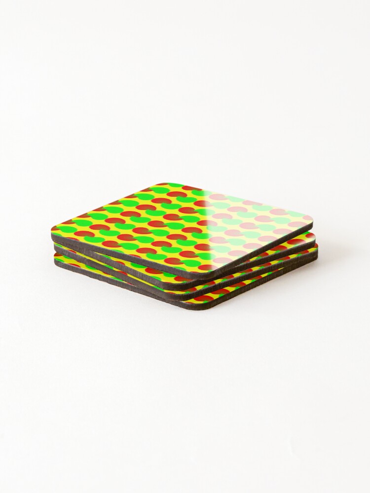 Thumbnail 4 of 5, Coasters (Set of 4), Color Pattern | Colorful Pattern | Cool Color Patterns | Patterns Colorful | Colorful Pattern Design 4 designed and sold by no1phoneman.