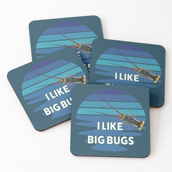Item preview, I Like Big Bugs - Florida Spiny Lobster with Blue Sunset designed and sold by RosieRiggs.