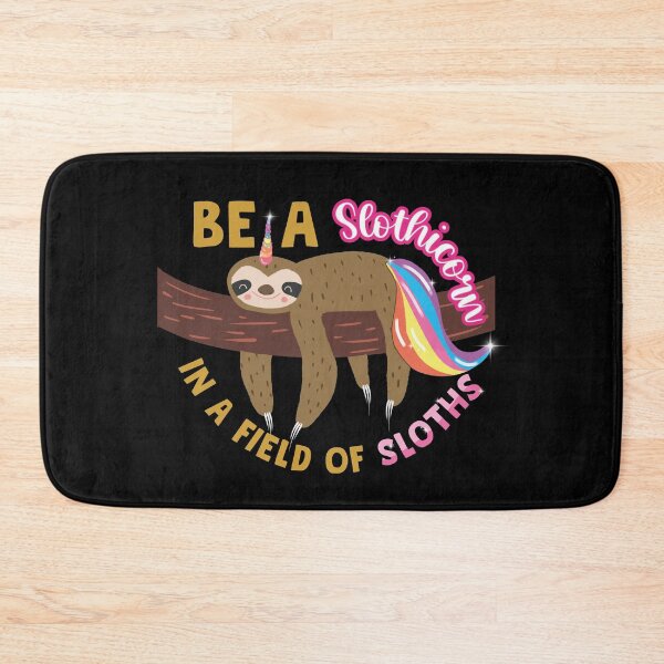 Item preview, Be a Slothicorn in a field of sloths Cartoon Colorful designed and sold by tinypurpleland.