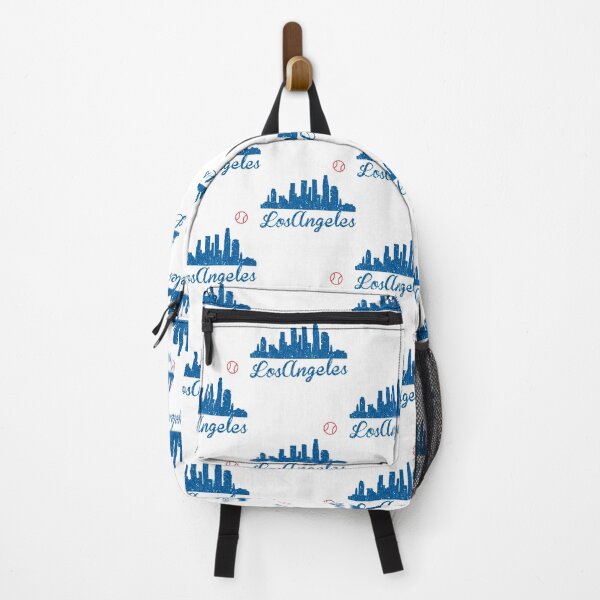 Item preview, Los Angeles City Skyline Baseball Red White and Blue L.A. LA Distressed Design designed and sold by awonacott.