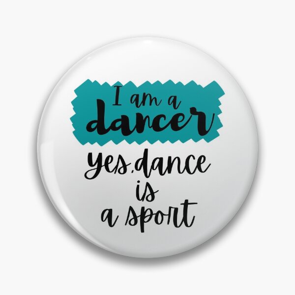 Item preview,  I am a dancer. Yes, dance is a sport conversation black font. designed and sold by TallOne-apparel.