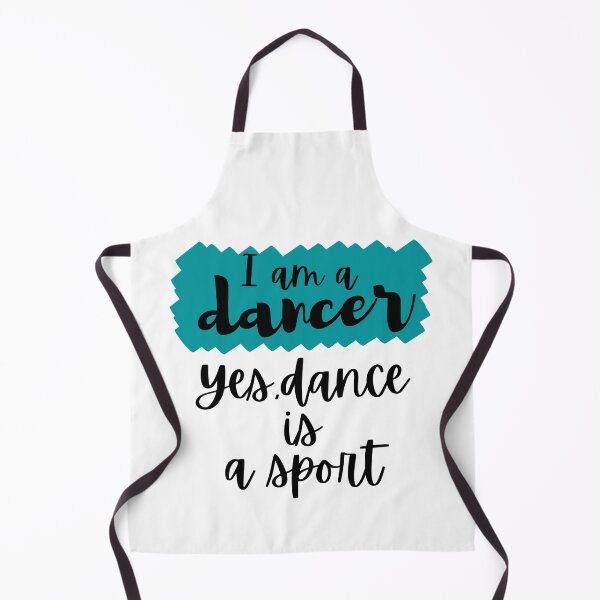 Item preview, I am a dancer. Yes, dance is a sport conversation black font. designed and sold by TallOne-apparel.