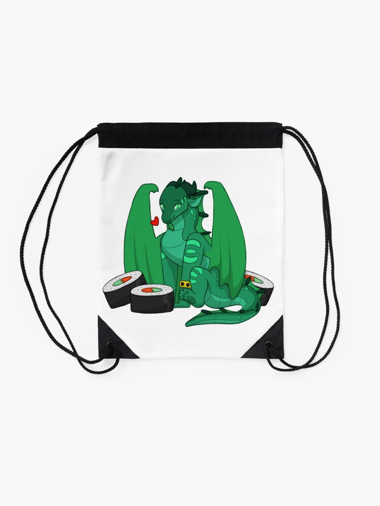 Alternate view of Turtle and Sushi Drawstring Bag