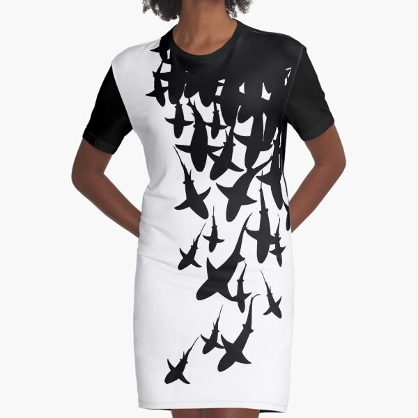 Shark Graphic T-Shirt Dress