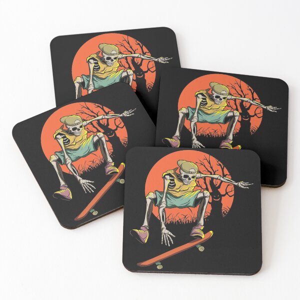 Item preview, Skeleton Skater In Halloween With Skateboard designed and sold by AxzoGerman.