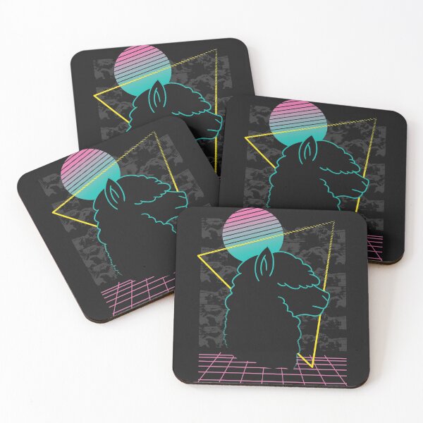 Item preview, VaporWave Alpaca designed and sold by girlsgetgadgets.