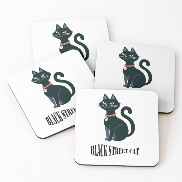 Item preview, Black Street Cat savage cat gift for black cat lover designed and sold by Artysneak.