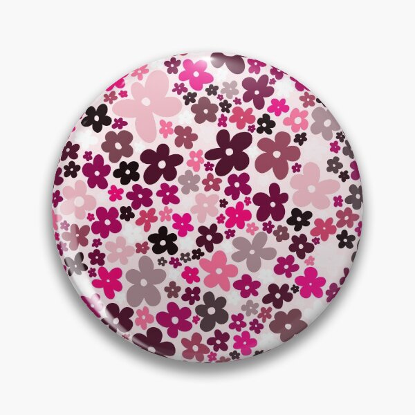 Item preview, pink simple flowers pattern designed and sold by alyskadraws.