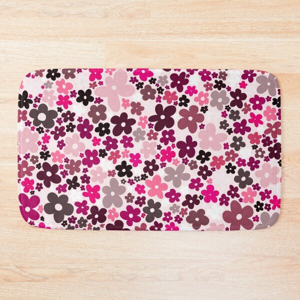 Item preview, pink simple flowers pattern designed and sold by alyskadraws.