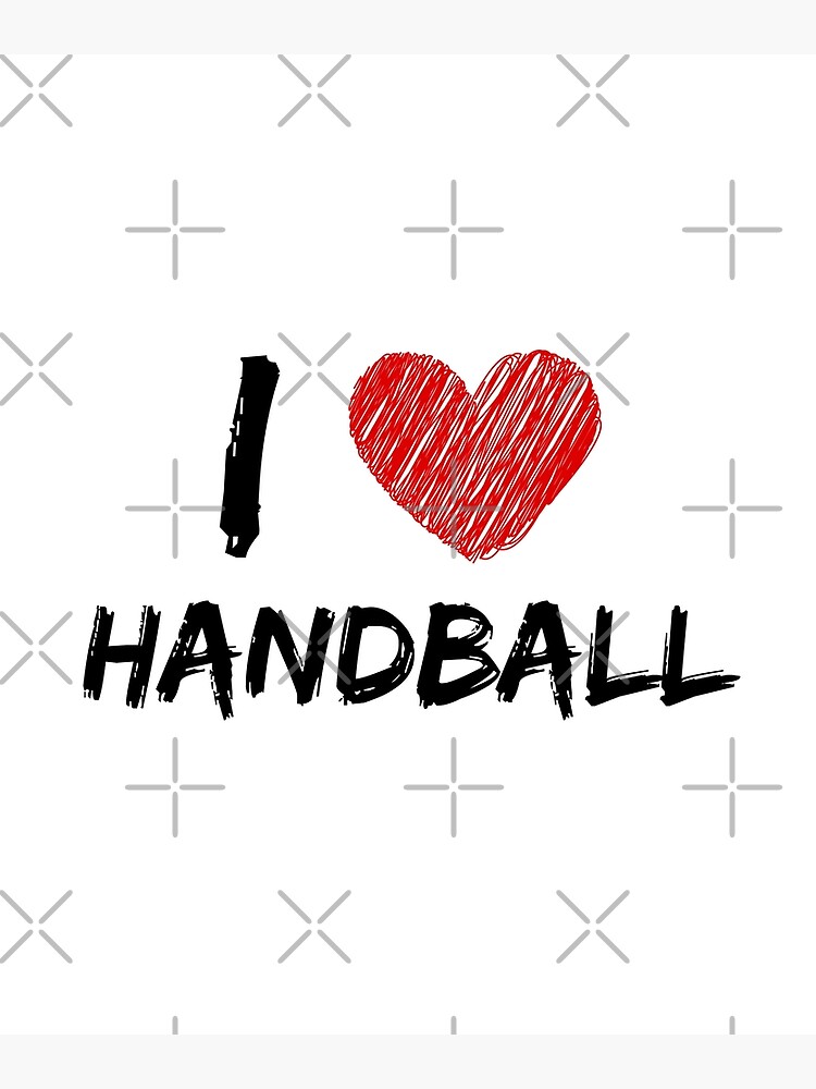 "Ich liebe Handball" Poster von DesignCo Redbubble