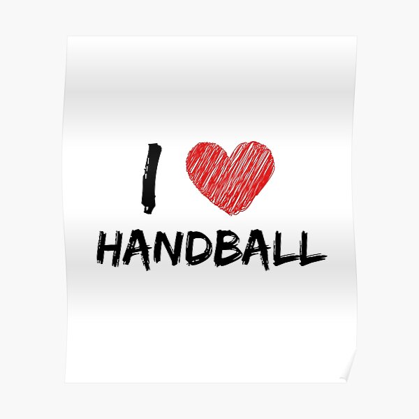 "Ich liebe Handball" Poster von DesignCo Redbubble