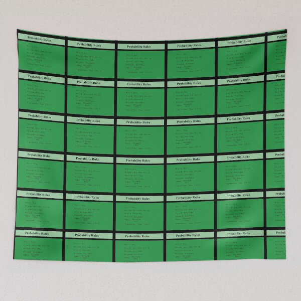 Item preview, Probability Rules: The StatisticsMatrix at  Redbubble, 2020 designed and sold by Mark Stansberry.