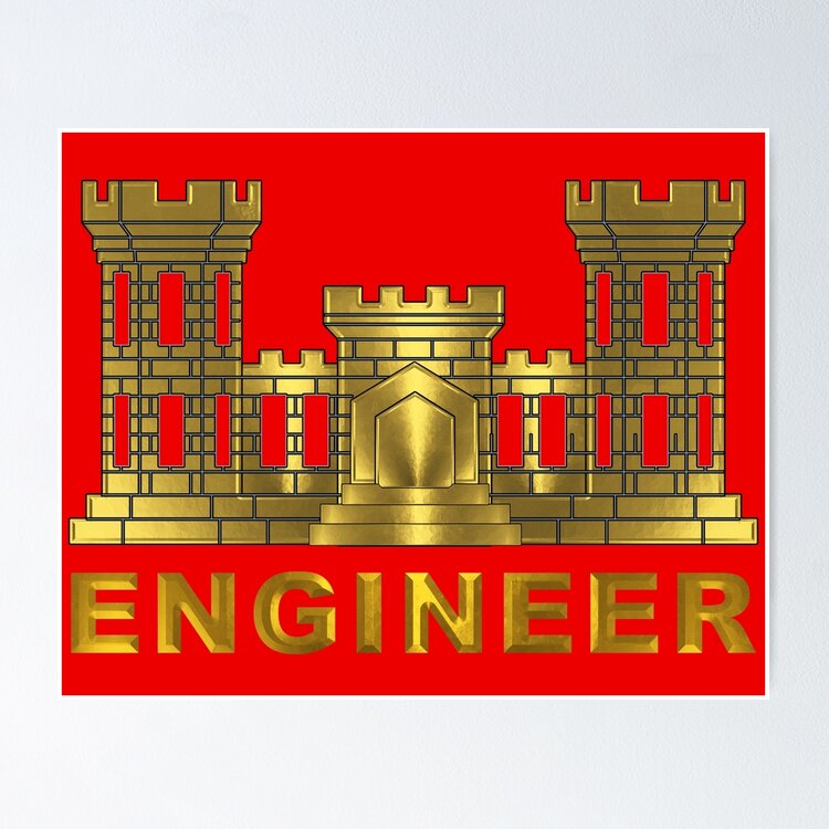 Army Engineer Castle  Sticker