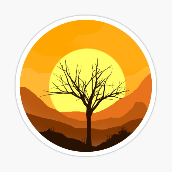 Item preview, Sunset Old Tree designed and sold by TwoLinerDesign.