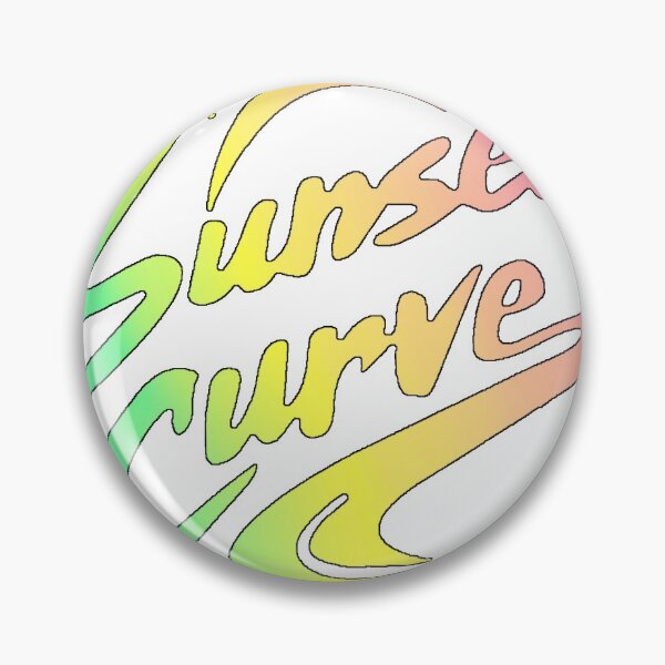 Item preview, Sunset Curve Logo Black Outline designed and sold by carrierose.