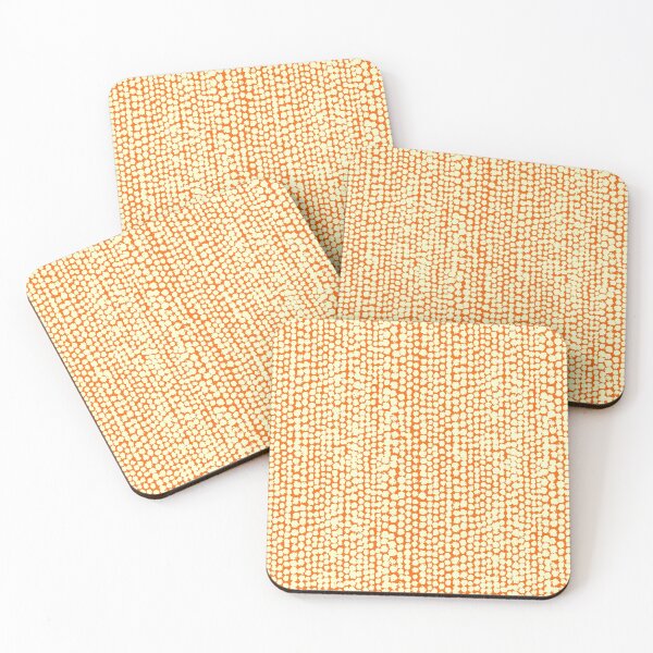 Item preview, Blotchy Spots Pattern 170820 - Pale Yellow on Orange designed and sold by Artberry.