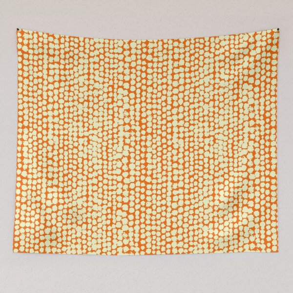 Item preview, Blotchy Spots Pattern 170820 - Pale Yellow on Orange designed and sold by Artberry.
