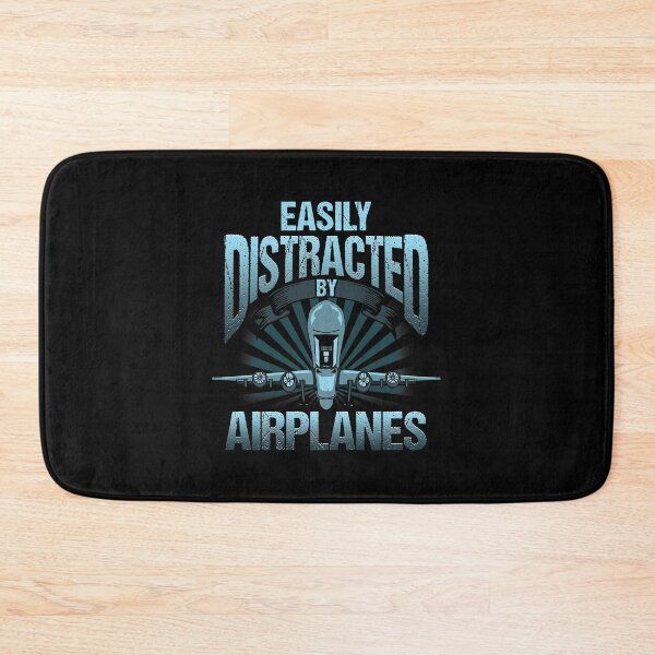 Item preview, Easily Distracted By Airplanes Aviation Pilot Pun designed and sold by perfectpresents.