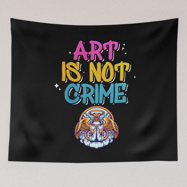 Item preview, Art Is Not A Crime Angel Spray designed and sold by darknessjeff86.