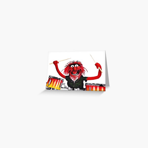 Animal Drummer Greeting Card