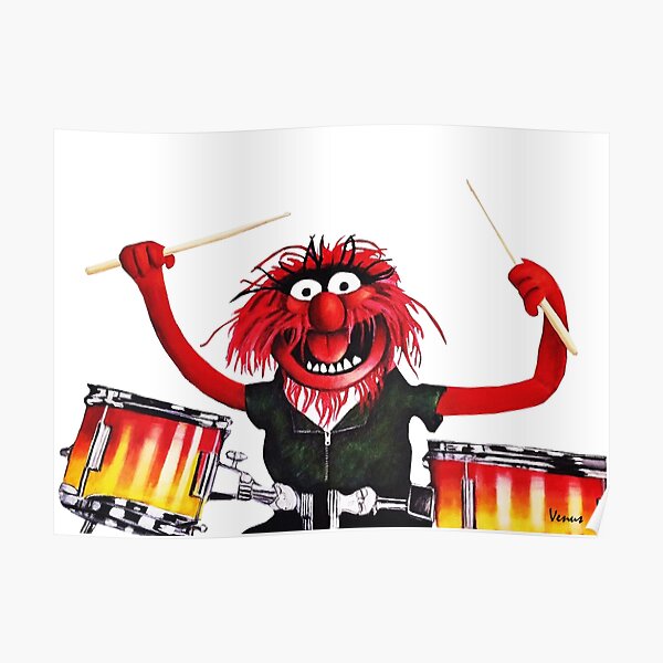 Animal Drummer Poster