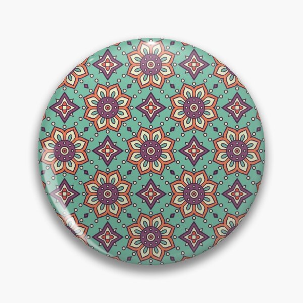 Item preview, Moroccan Red and Purple Flower Pattern  designed and sold by machmigo.