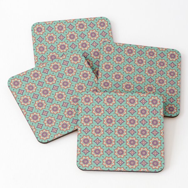 Item preview, Moroccan Red and Purple Flower Pattern  designed and sold by machmigo.