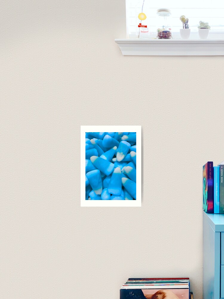 Blue Candy Corn Art Board Print for Sale by CalamityHA